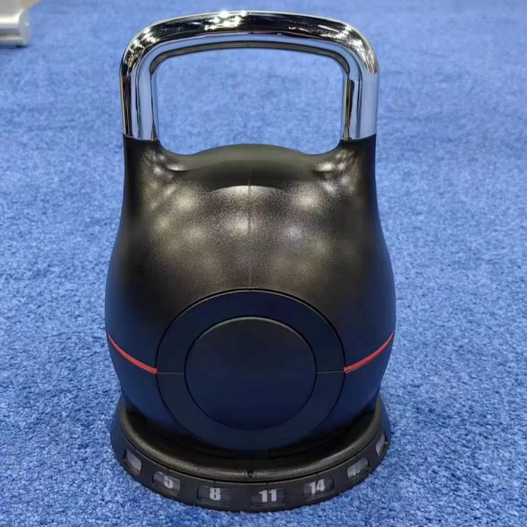 Home Gym Equipment Set - 7-in-1 Pegangan Kettlebell yang Dapat Disesuaikan,