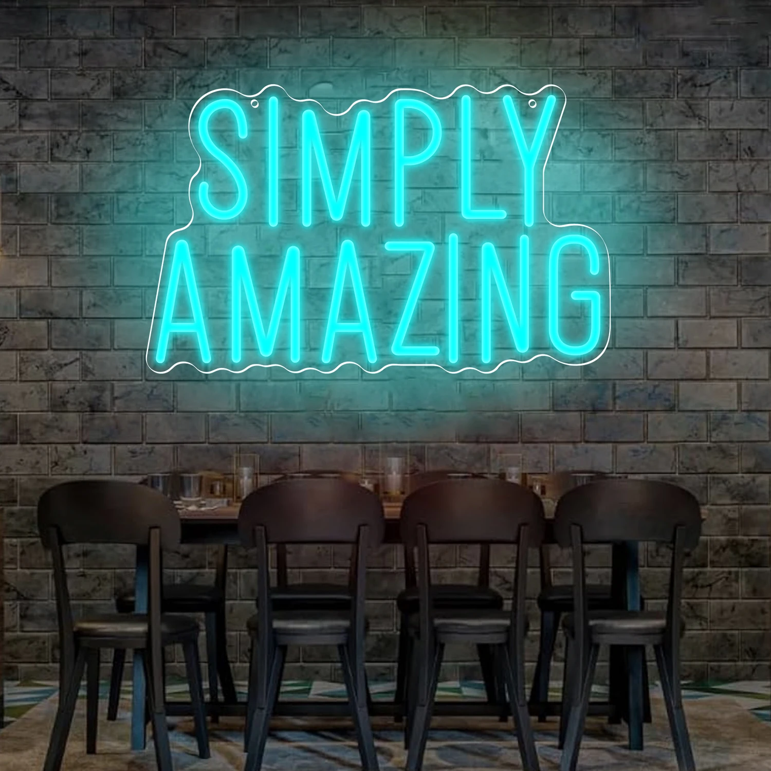 Home Gym Neon Sign - Lampu Neon dengan Kutipan Motivasi yang