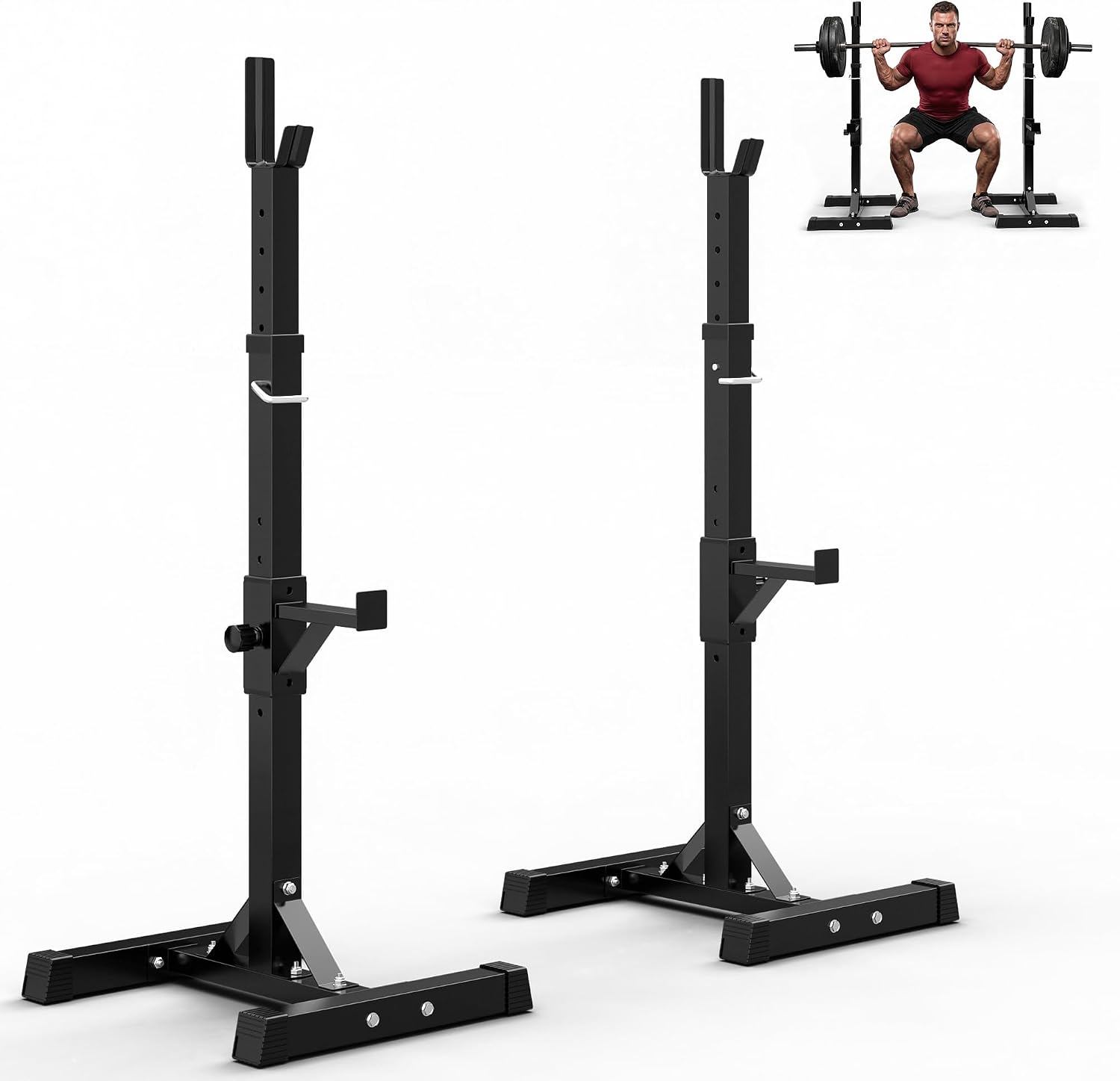Home Gym Portable - Rak Squat yang Dapat Disesuaikan untuk