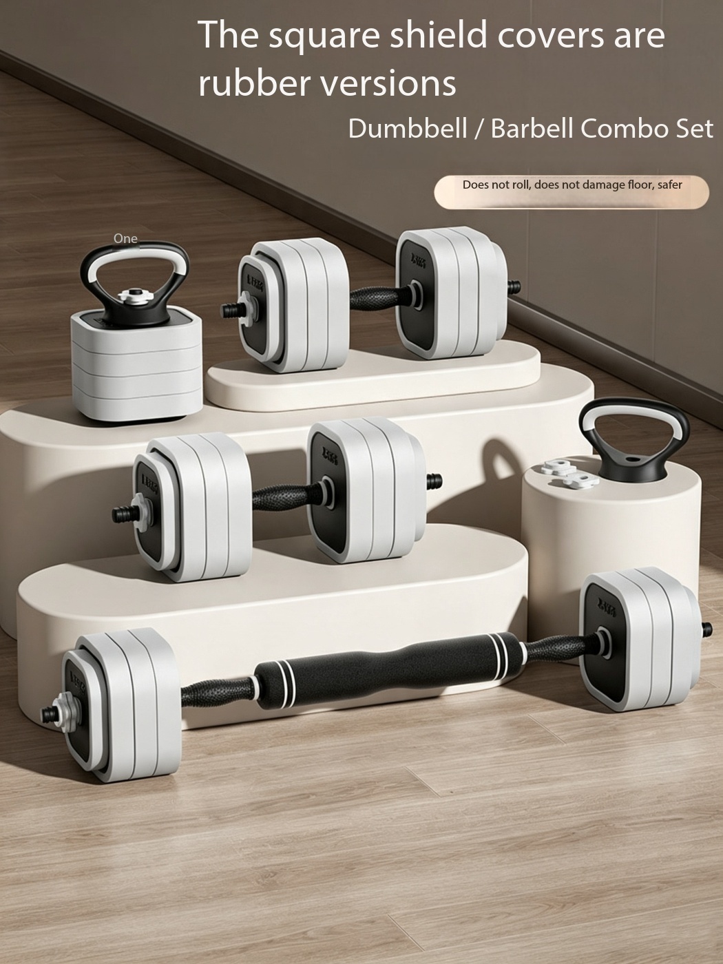 Home Gym Equipment Set - Peralatan Kebugaran Rumah 4-in-1 yang Dapat