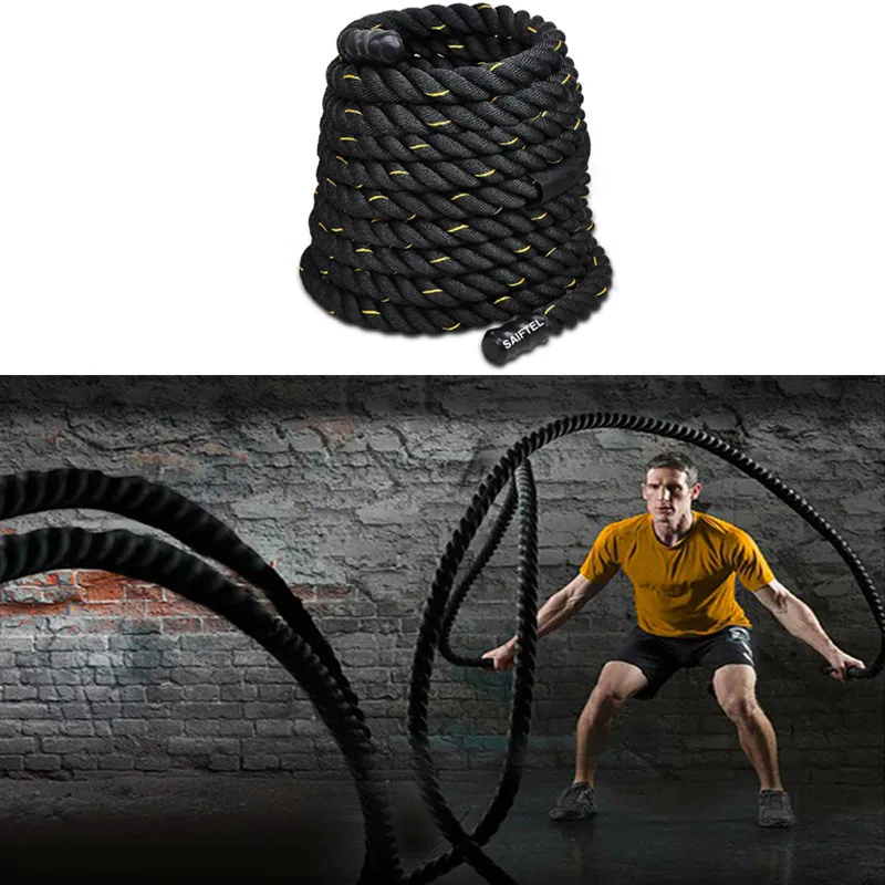 Battle Rope Heavy - Tali Latihan Kekuatan 9M Fitness dengan