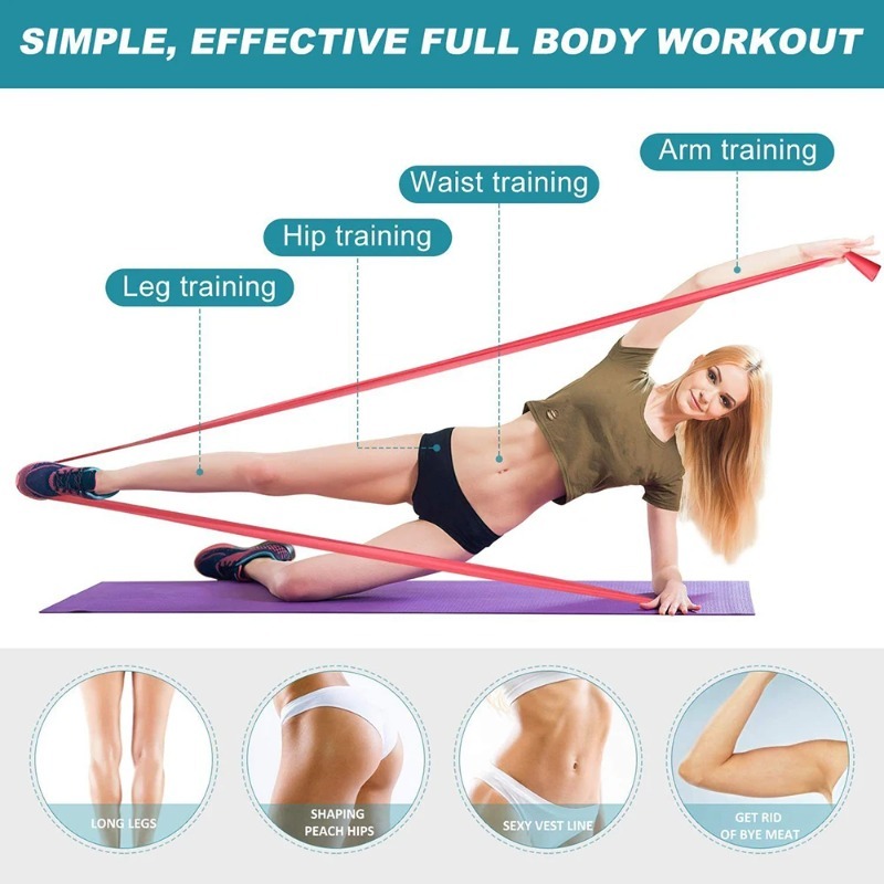 Pita Latihan Lateks Alami, Pit - Home Gym Routine ulasan dan harga