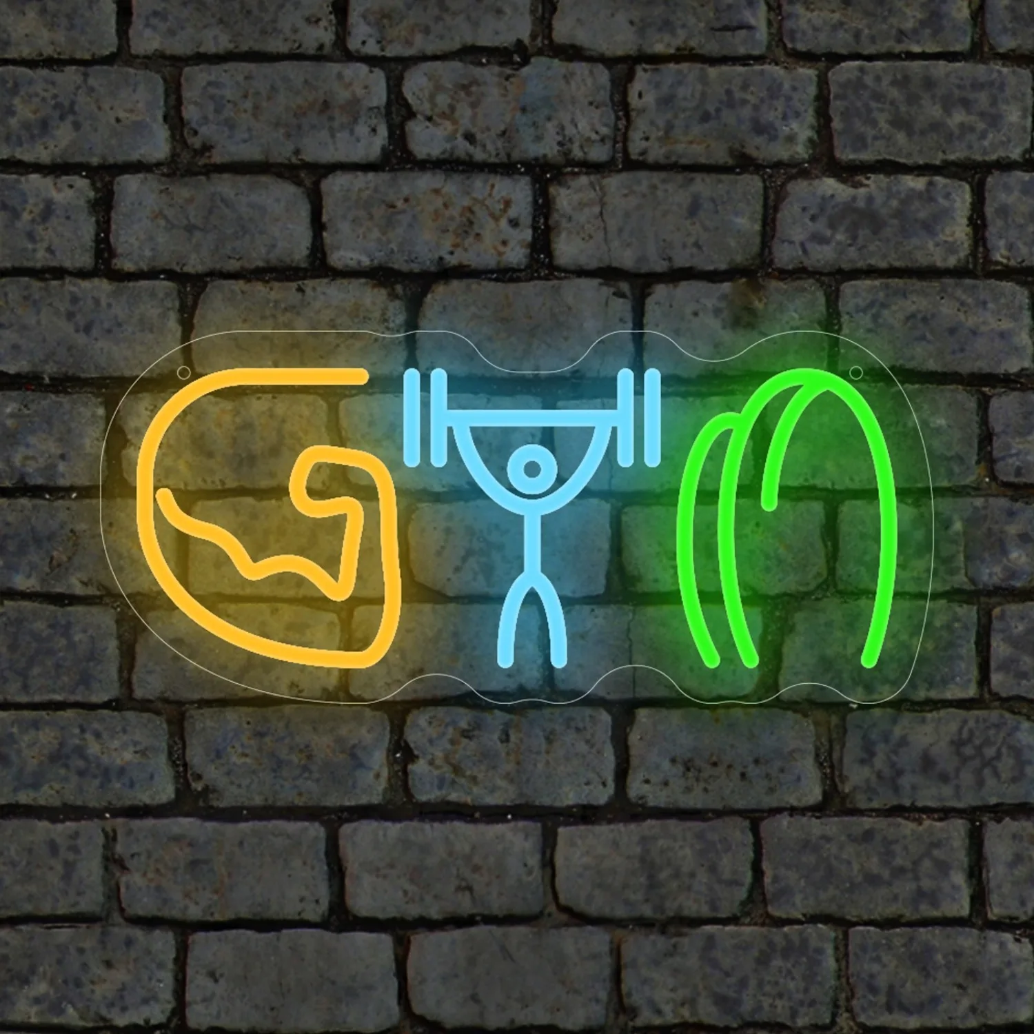 Lampu Neon Gym Angkat Beban Ot - Home Gym Neon Sign ulasan dan harga