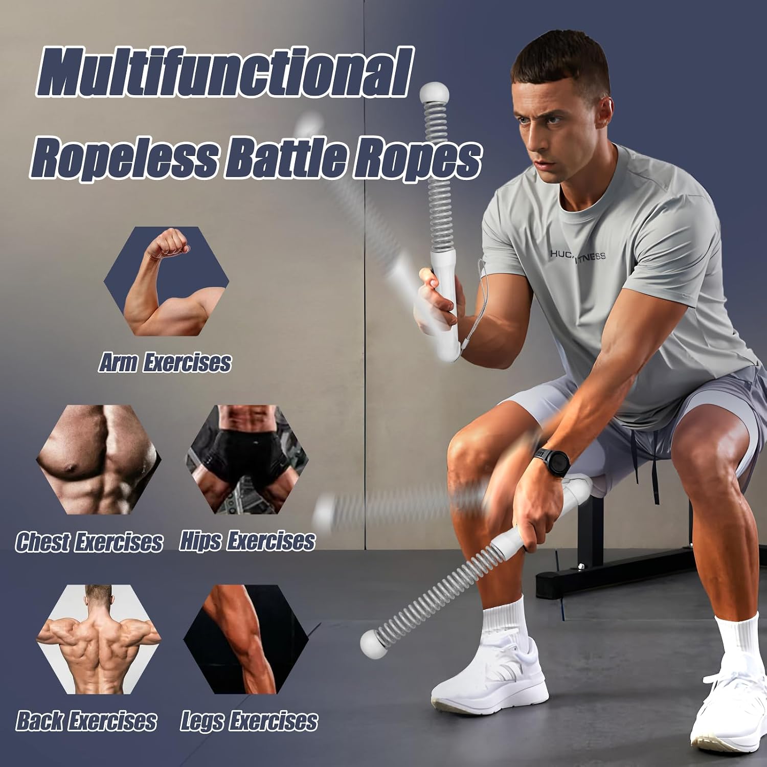 Tali Latihan Tanpa Tali Genera - Battle Rope Heavy ulasan dan harga