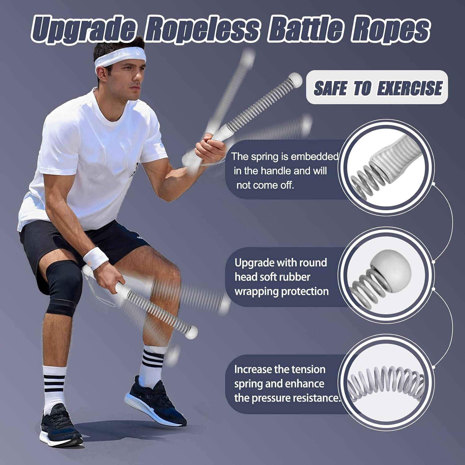 Tali Latihan Tanpa Tali Genera - Battle Rope Heavy ulasan dan harga