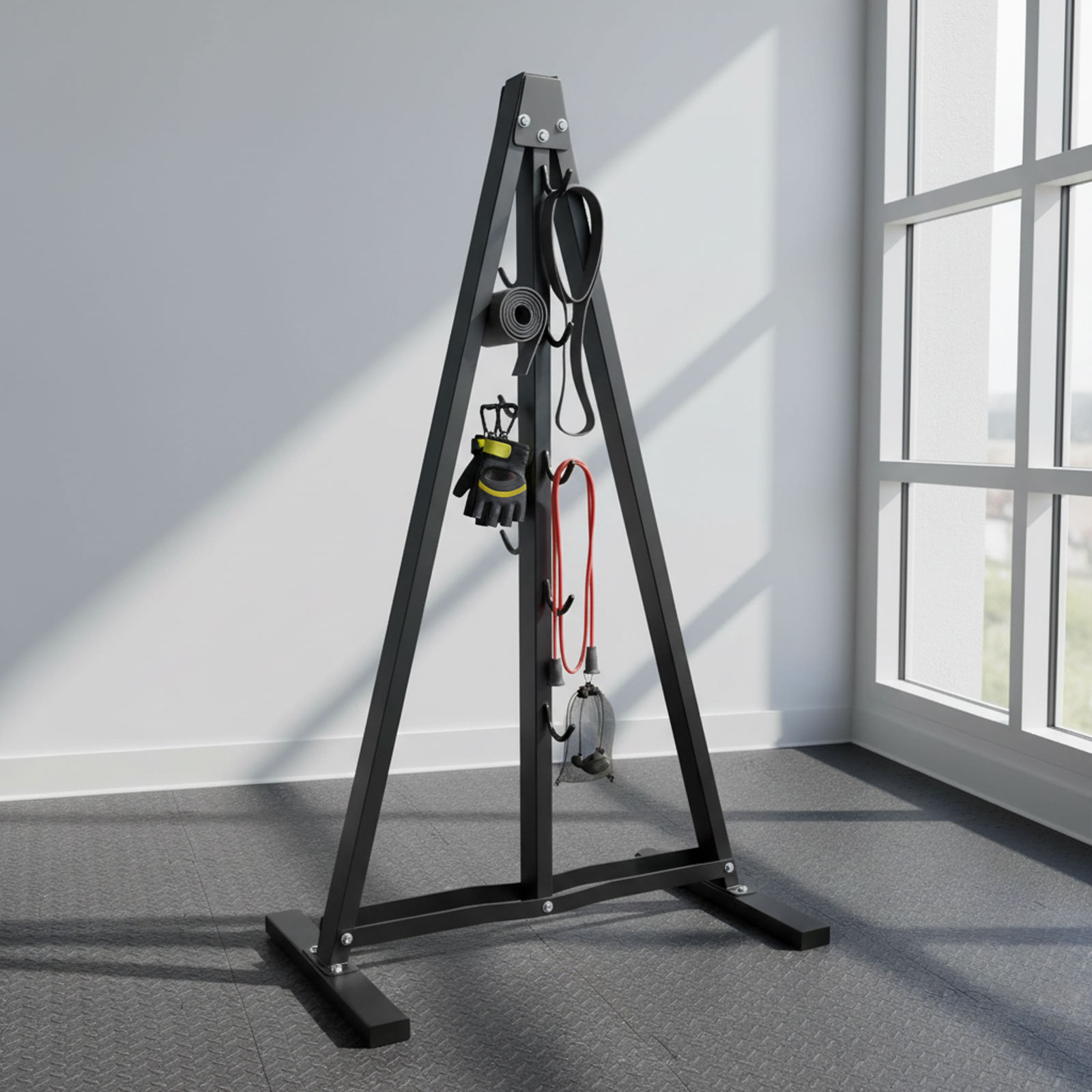 Rak Penyimpanan Alat Latihan L - Home Gym Routine ulasan dan harga