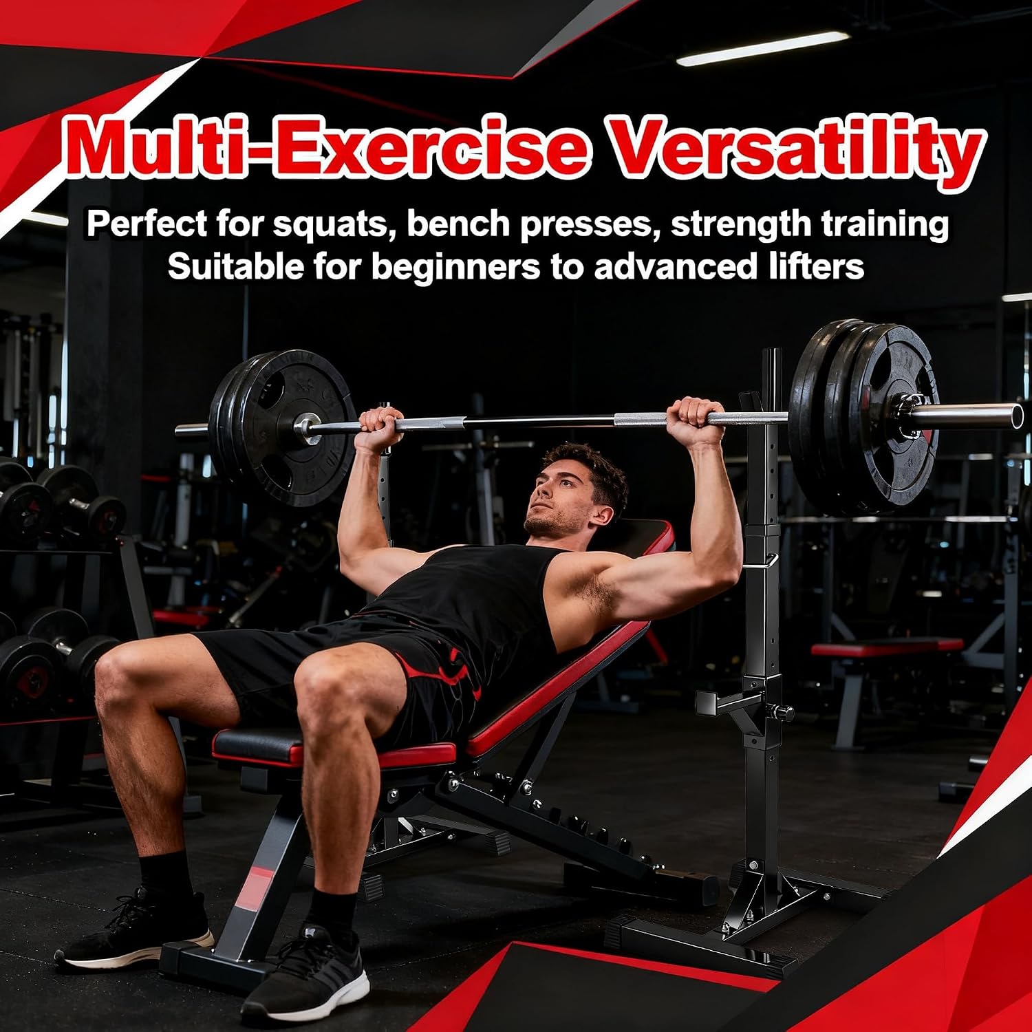 Rak Squat yang Dapat Disesuaik - Home Gym Portable ulasan dan harga