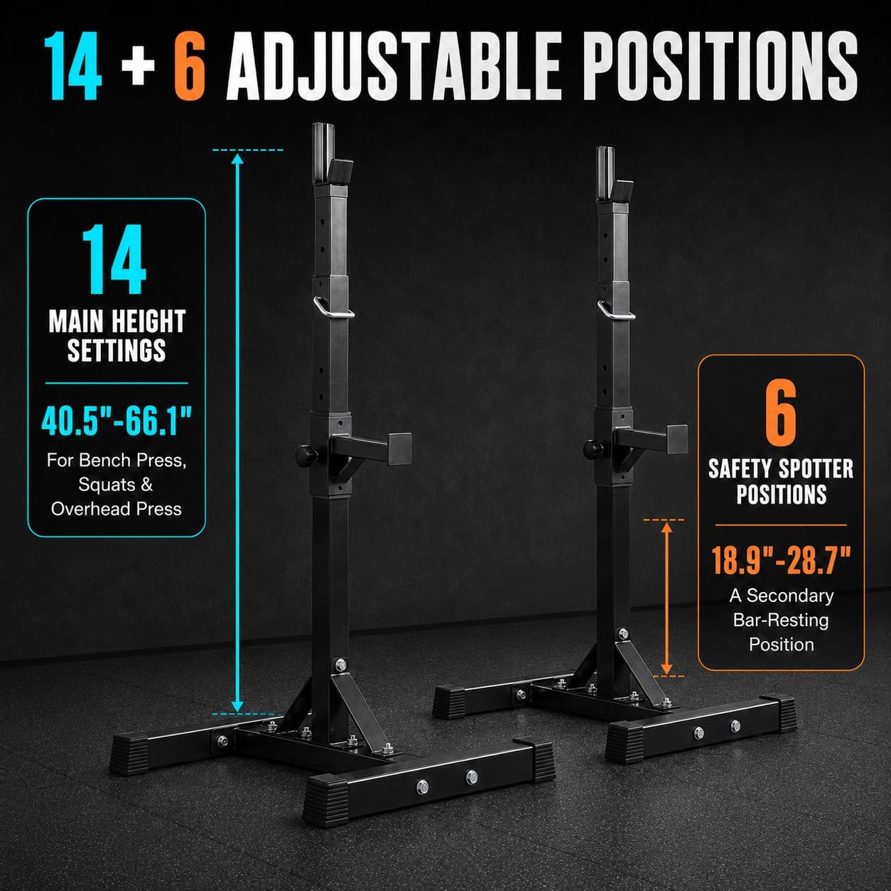 Rak Squat yang Dapat Disesuaik - Home Gym Portable ulasan dan harga