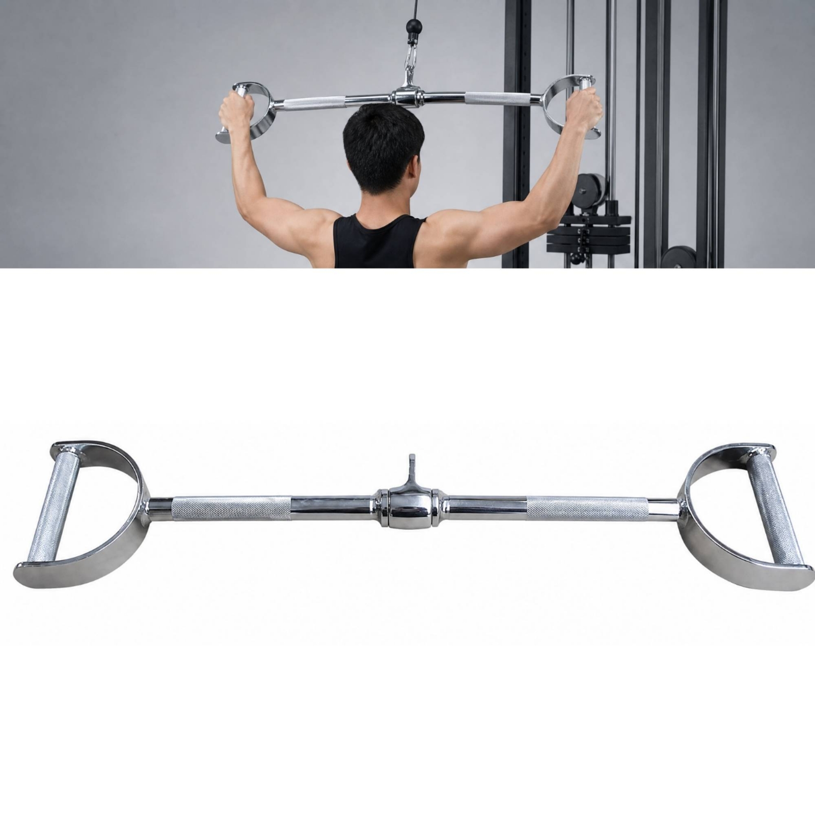 Pegangan Kabel Berbentuk D den - Lat Pulldown Cable ulasan dan harga