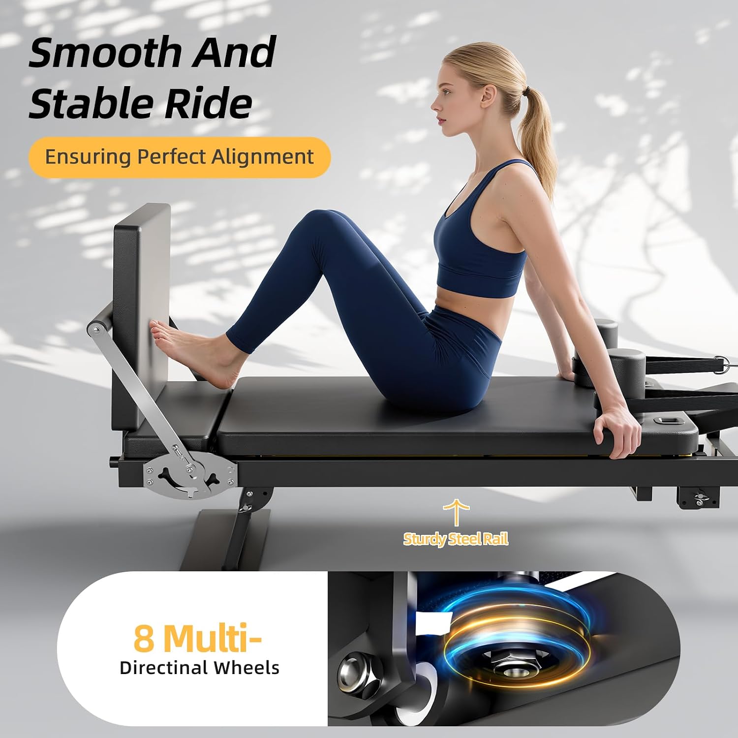 Mesin Pilates Reformer Lipat,  - Home Gym Equipment Set ulasan dan harga