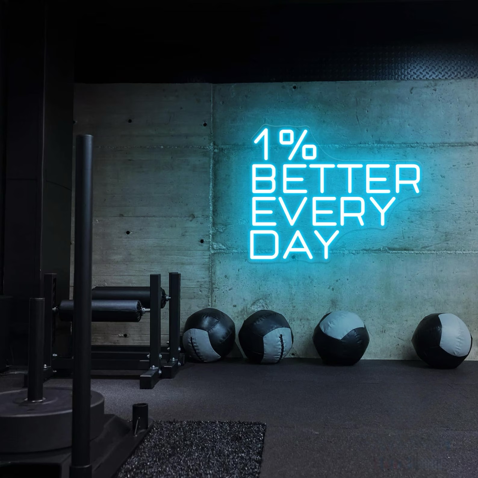 Lampu Neon “1% Lebih Baik Seti - Home Gym Neon Sign ulasan dan harga
