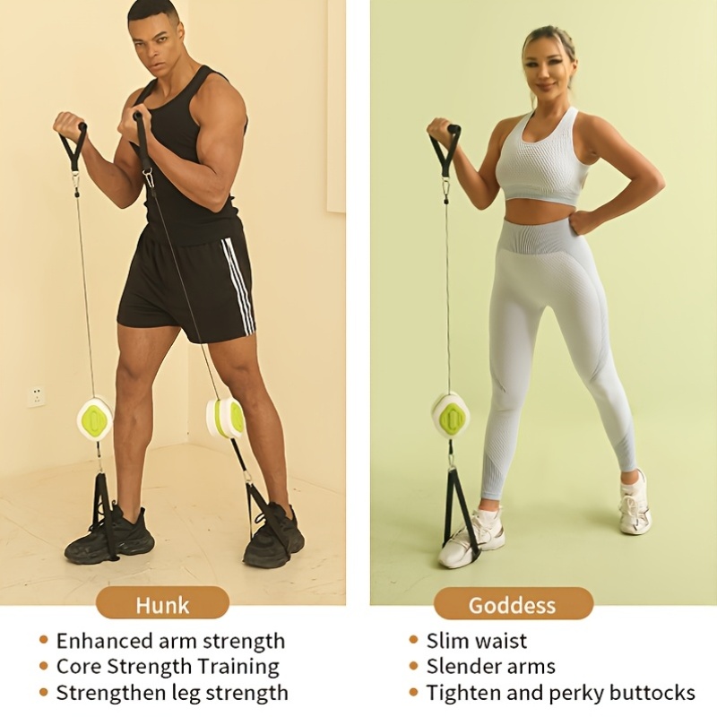 Alat Latihan Kabel Retraktil P - Home Gym Equipment Set ulasan dan harga