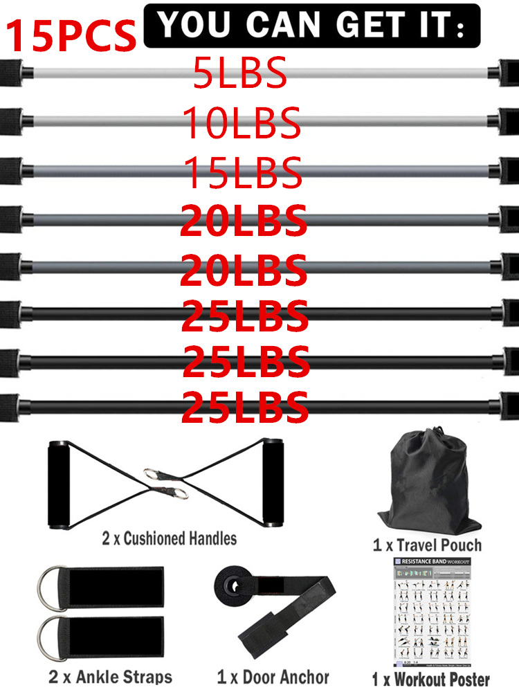 Pita Elastis Latihan Kekuatan  - Home Gym Equipment Set ulasan dan harga